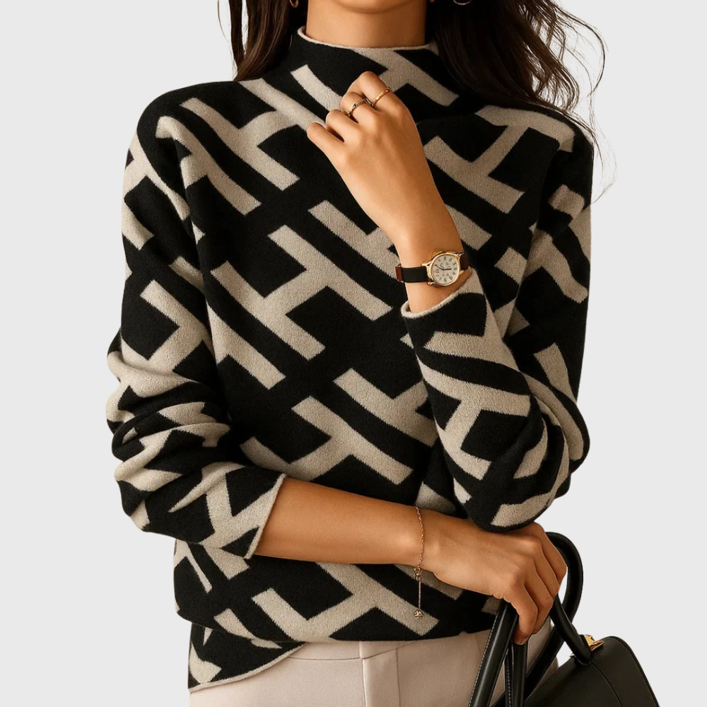 Elegant Geometric Sweater