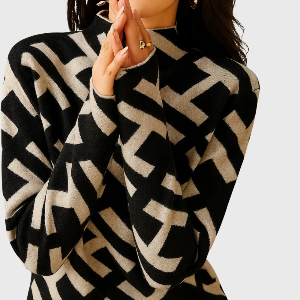 Elegant Geometric Sweater