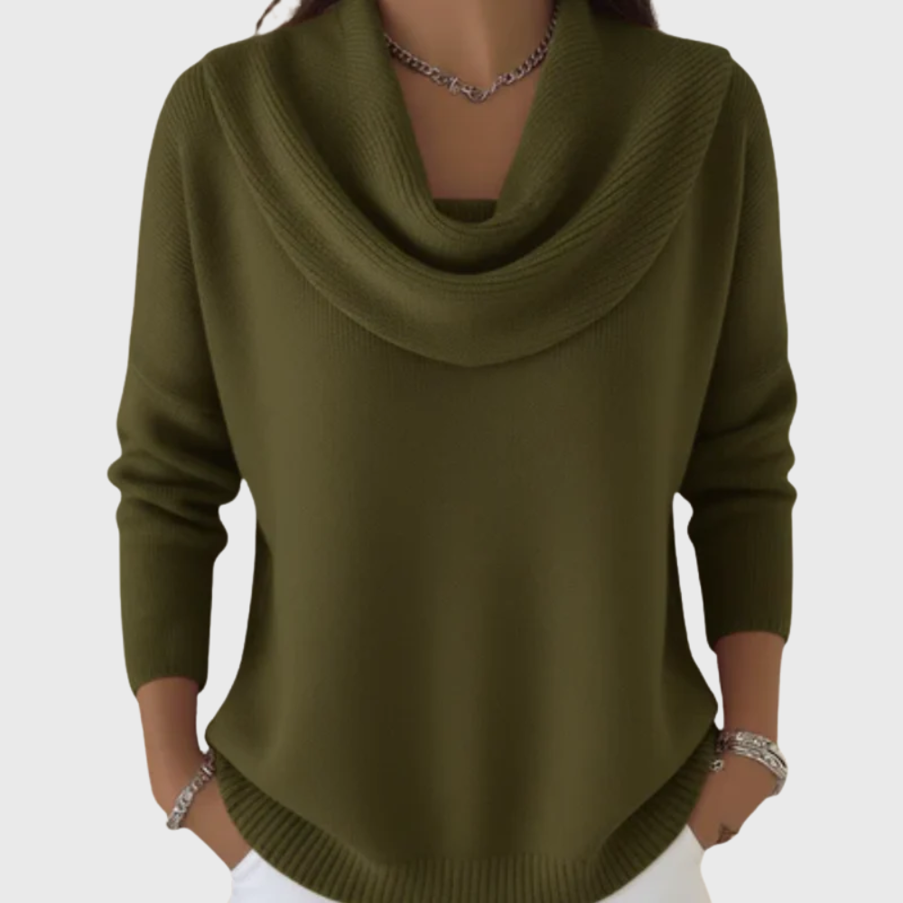 Elegant Sweater with Collar