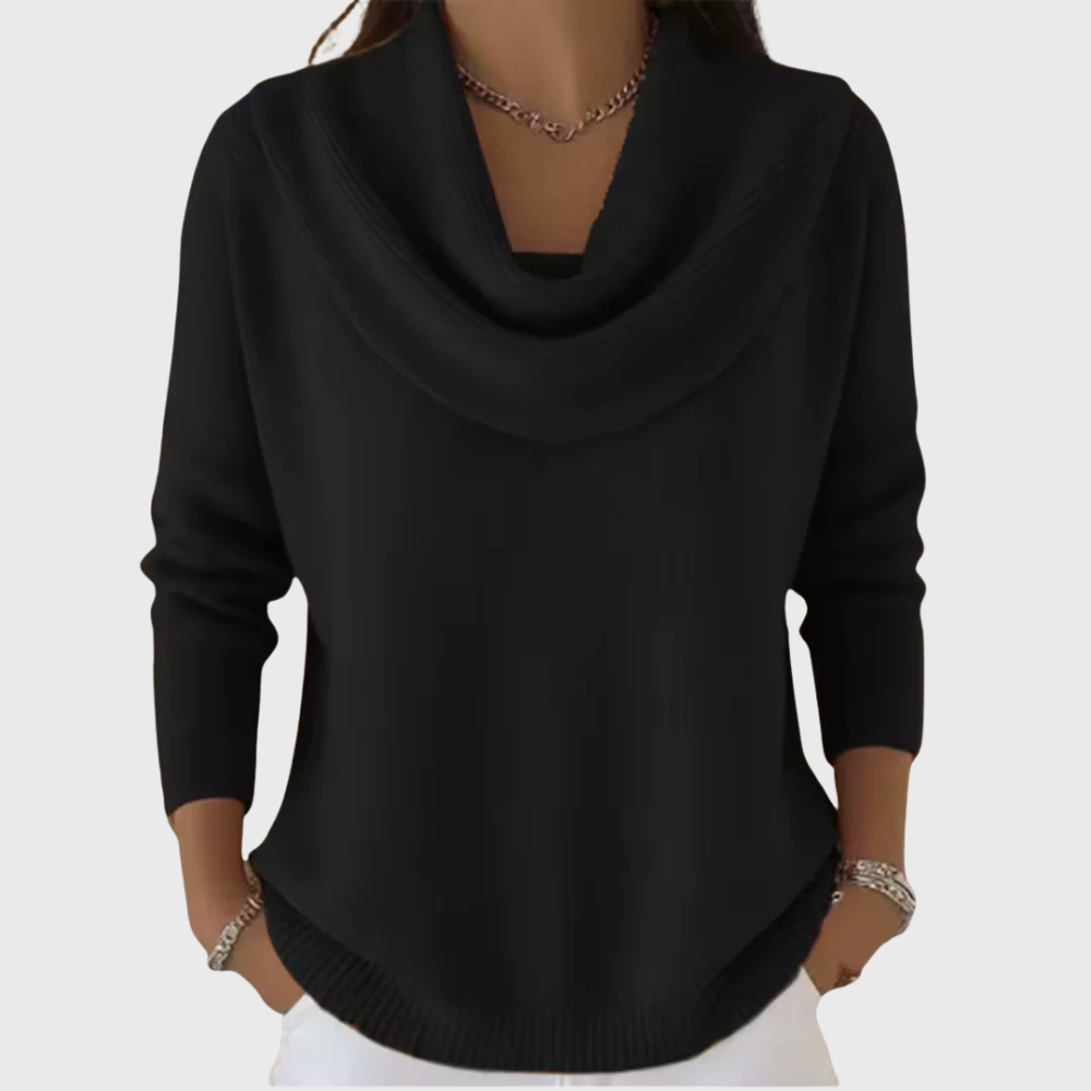 Elegant Sweater with Collar