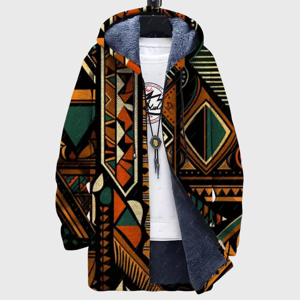Luxury cardigan inspired by art
