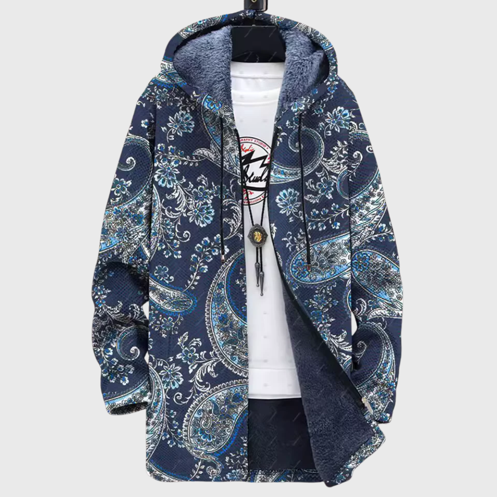 Luxury cardigan inspired by art