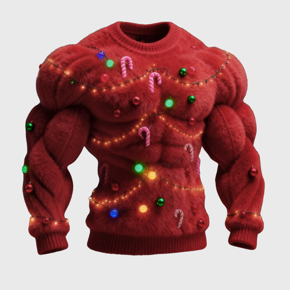Stylish Casual Muscle Sweater