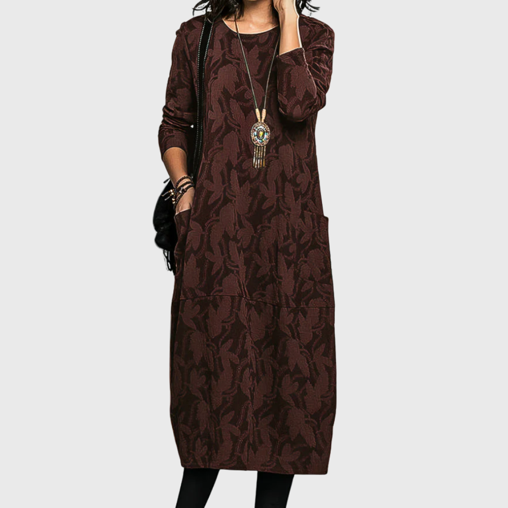 Casual Round Neck Winter Dress