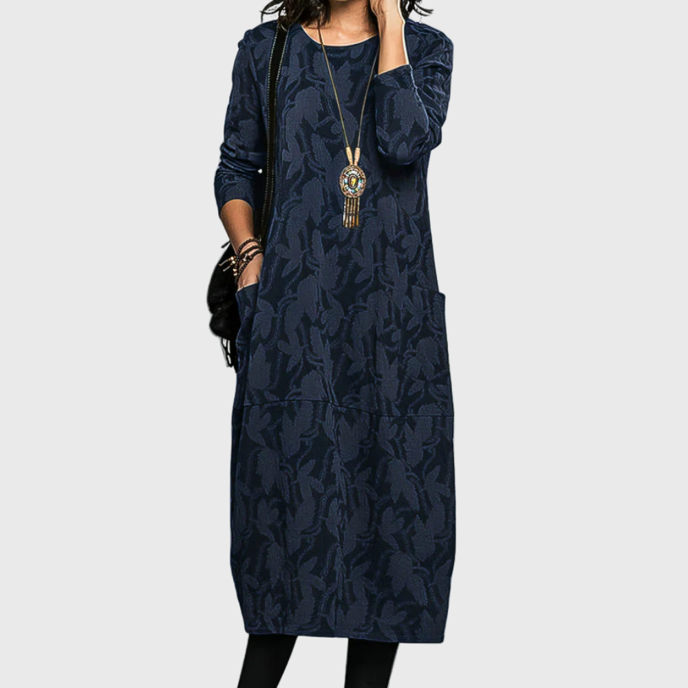 Casual Round Neck Winter Dress