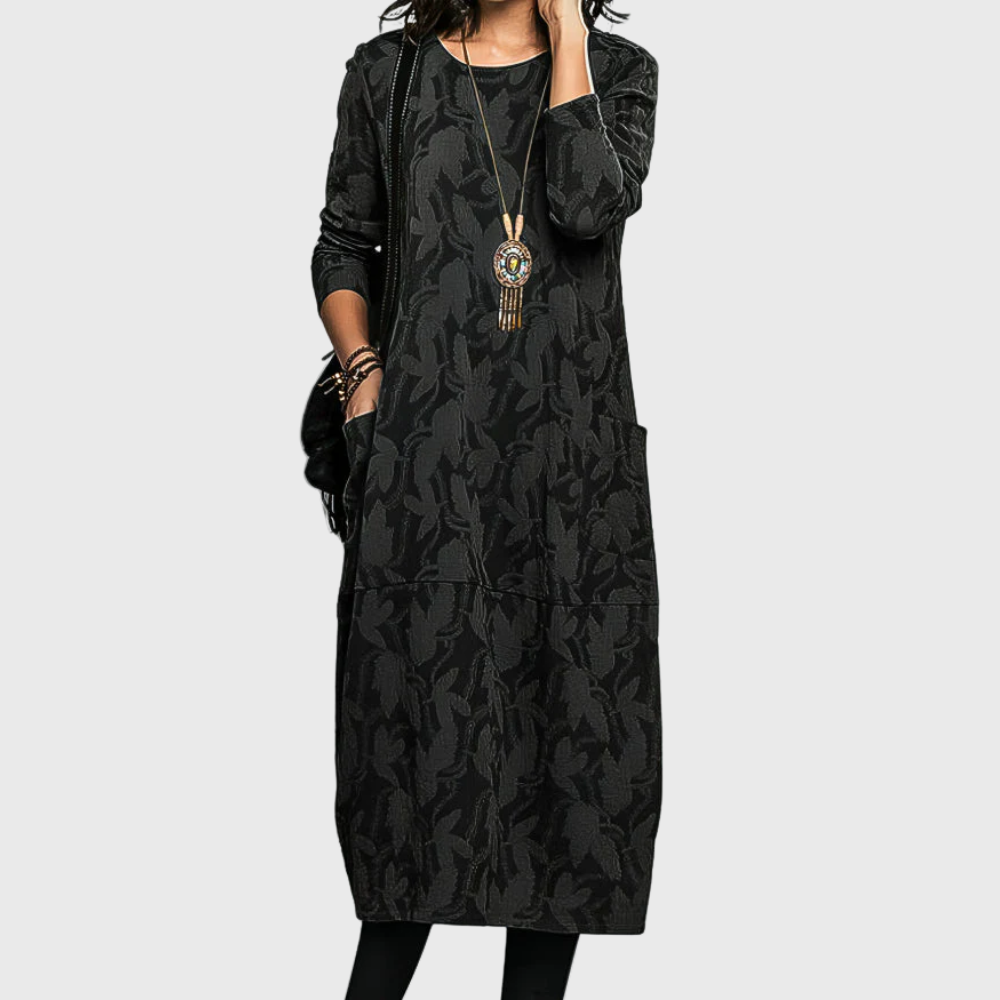 Casual Round Neck Winter Dress