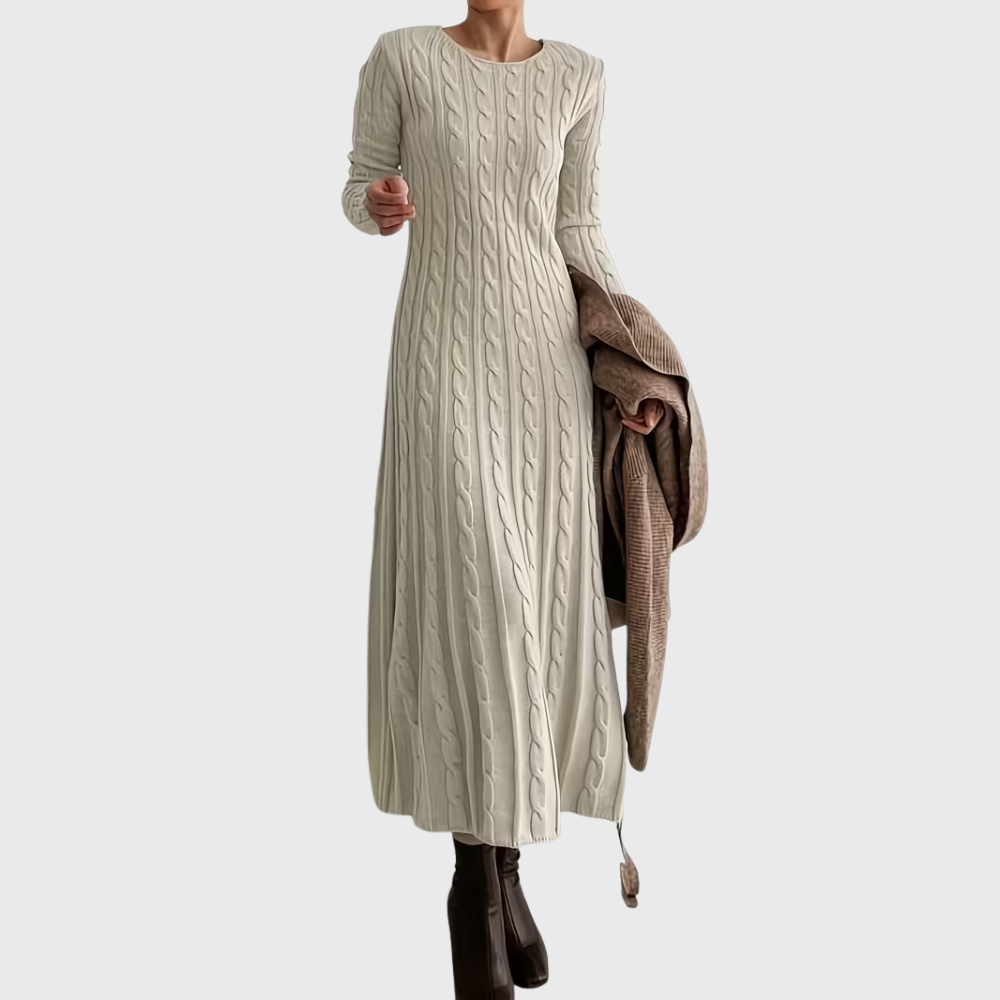 Elegant Knit Maxi Dress