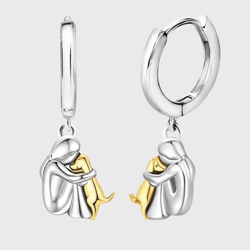 Ginny™| Earrings "Girl and Dog"