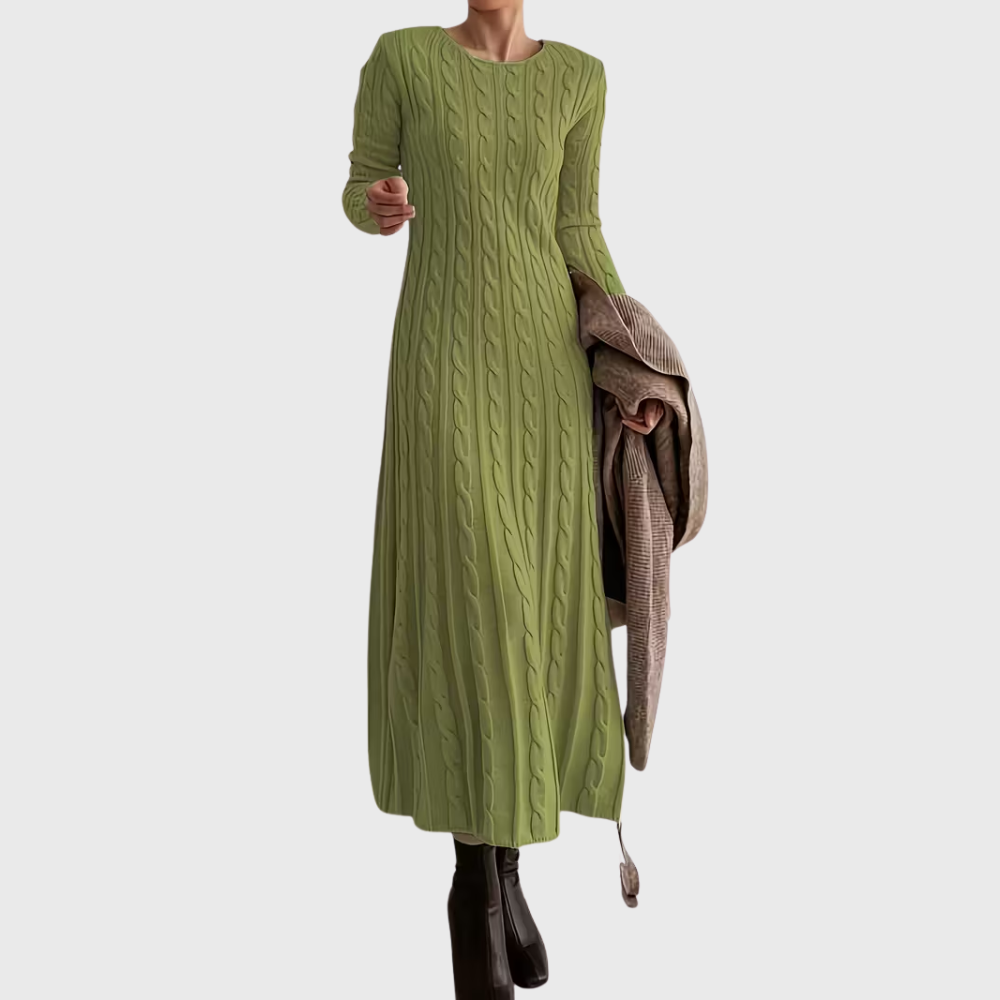 Elegant Knit Maxi Dress