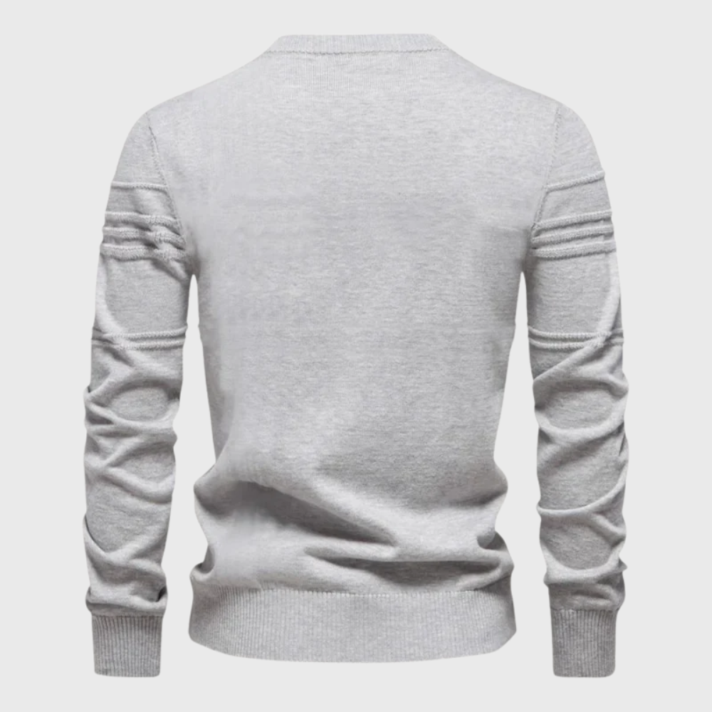 Men's Sweater With Stripe Design