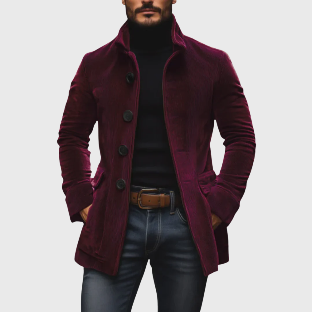 Channeled Corduroy Blazer