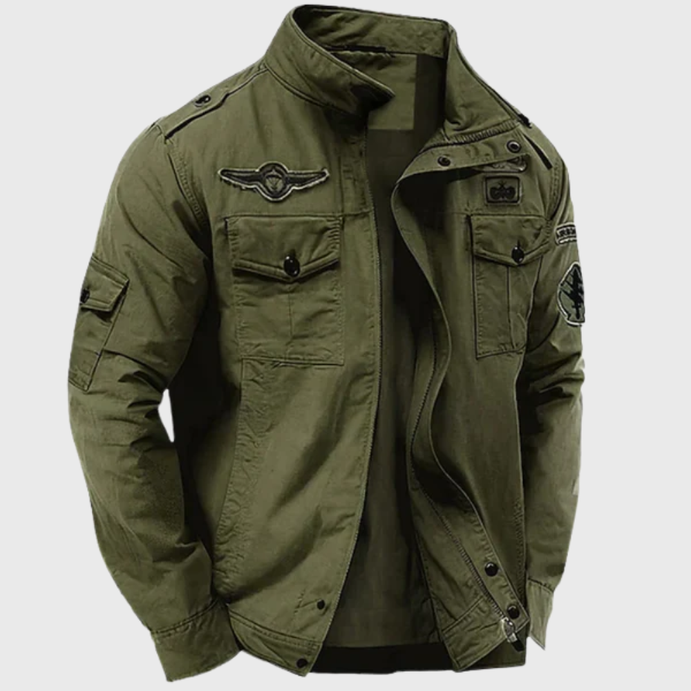 Structured military jacket