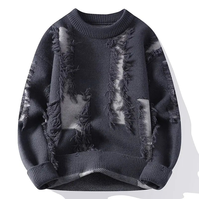 Patchwork Knitted Sweater