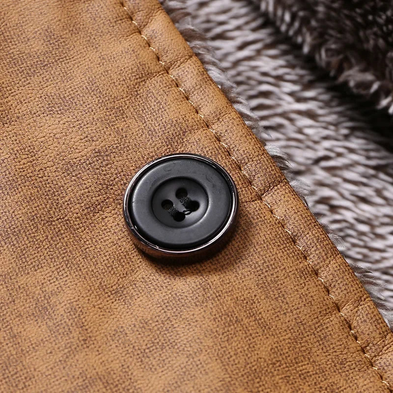 Men's suede coat
