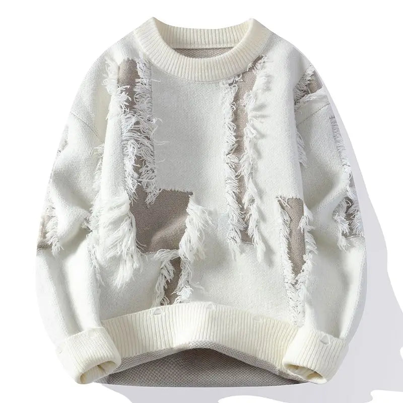 Patchwork Knitted Sweater