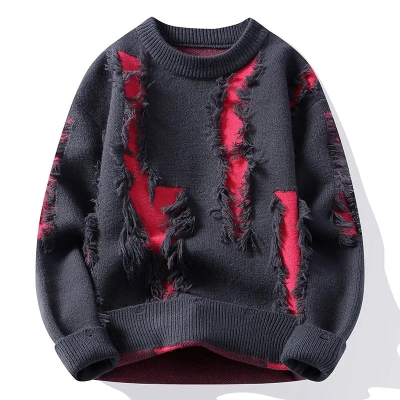 Patchwork Knitted Sweater