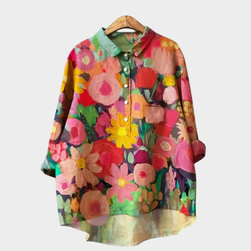 Yvonne | Premium Blouse with Lace Finishes