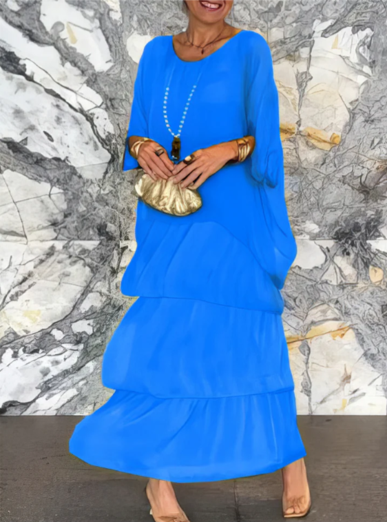 Elegant Tummy Covering Maxi Dress