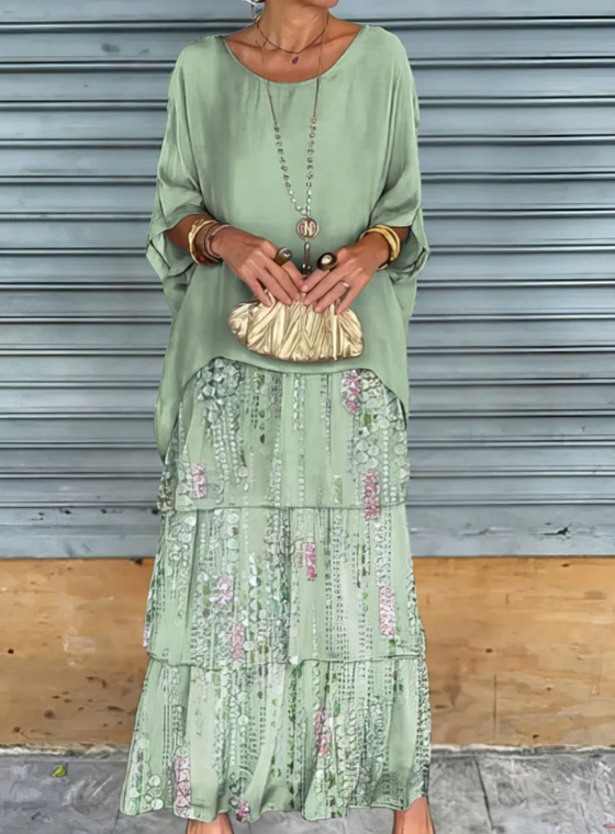 Elegant Tummy Covering Maxi Dress