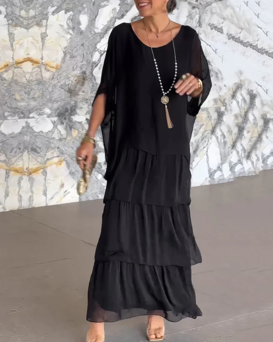 Elegant Tummy Covering Maxi Dress