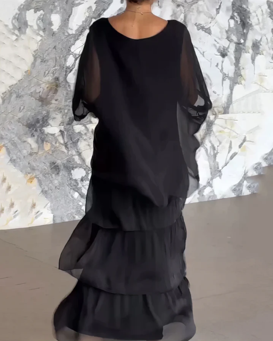 Elegant Tummy Covering Maxi Dress