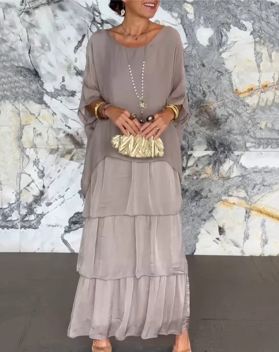 Elegant Tummy Covering Maxi Dress