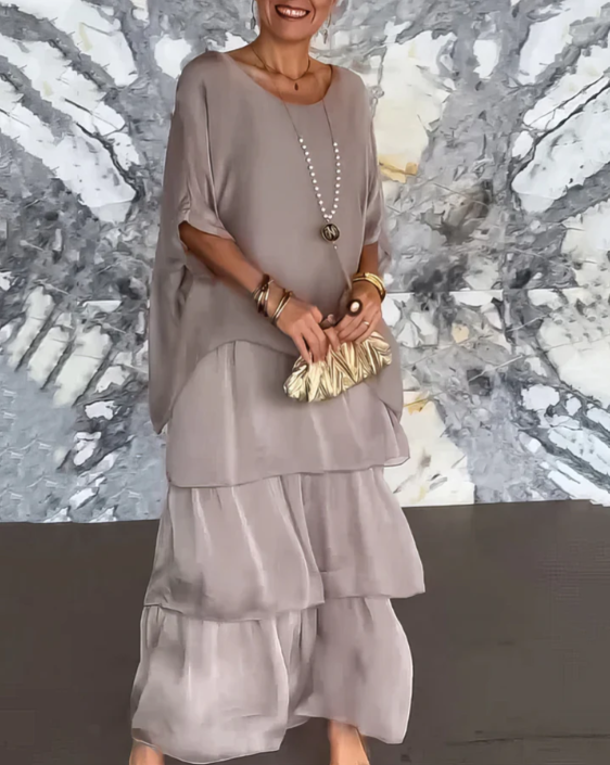 Elegant Tummy Covering Maxi Dress