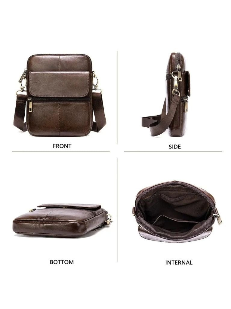 Tobias™ | Leather Crossover Bag