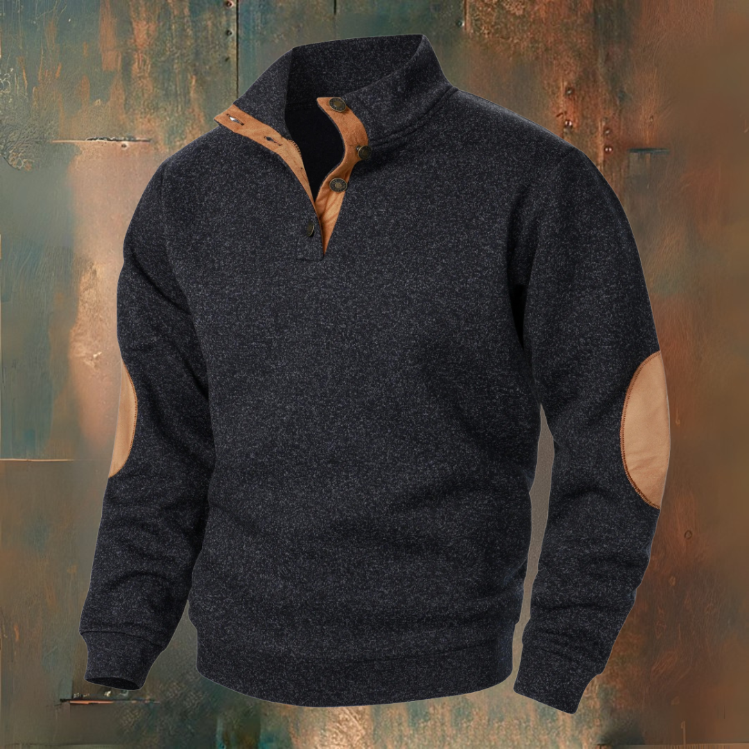 Refined Half-Zip Accent Pullover