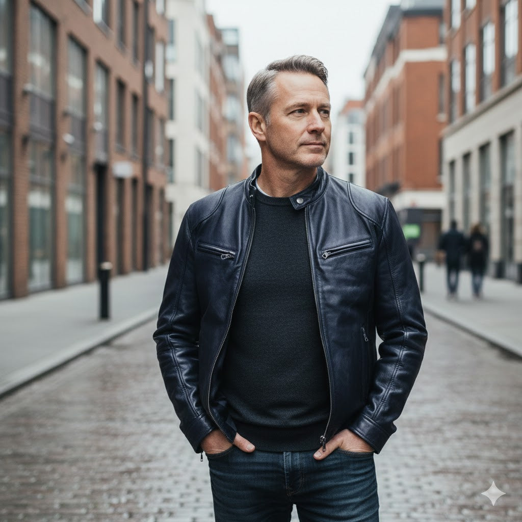 Men's Casual Leather Jacket