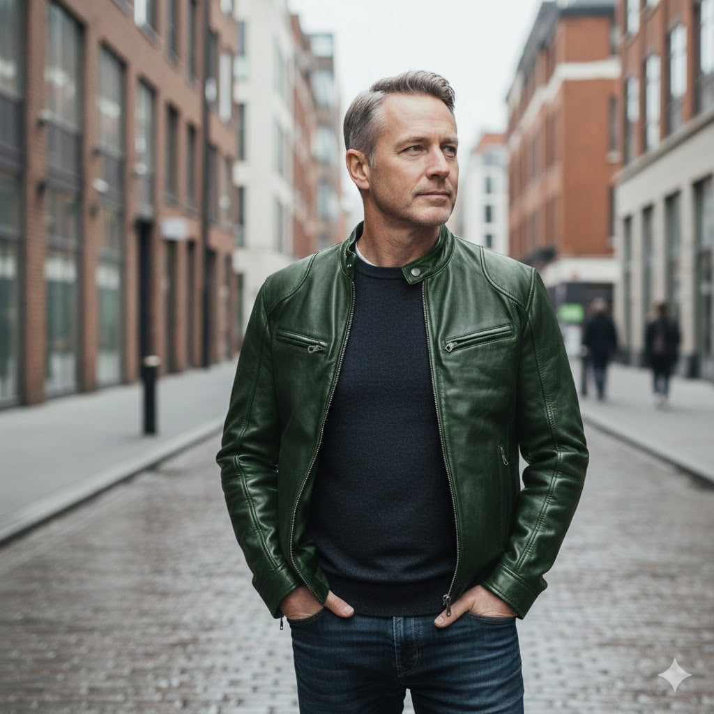 Men's Casual Leather Jacket