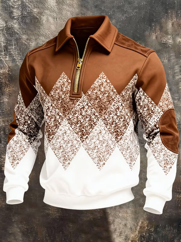 Men's Sweatshirt with Elegant Zip