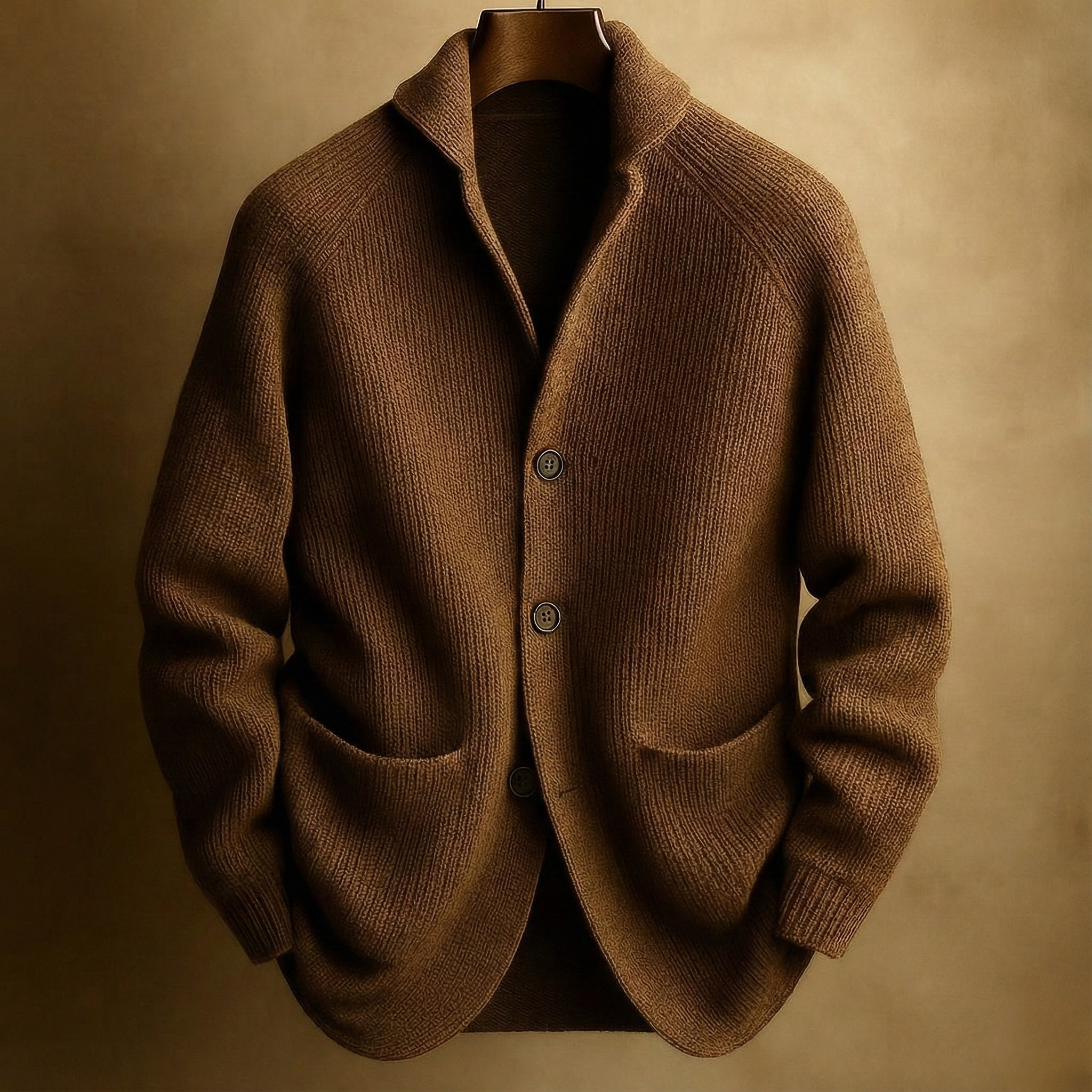Corduroy Wool Cardigan For Men
