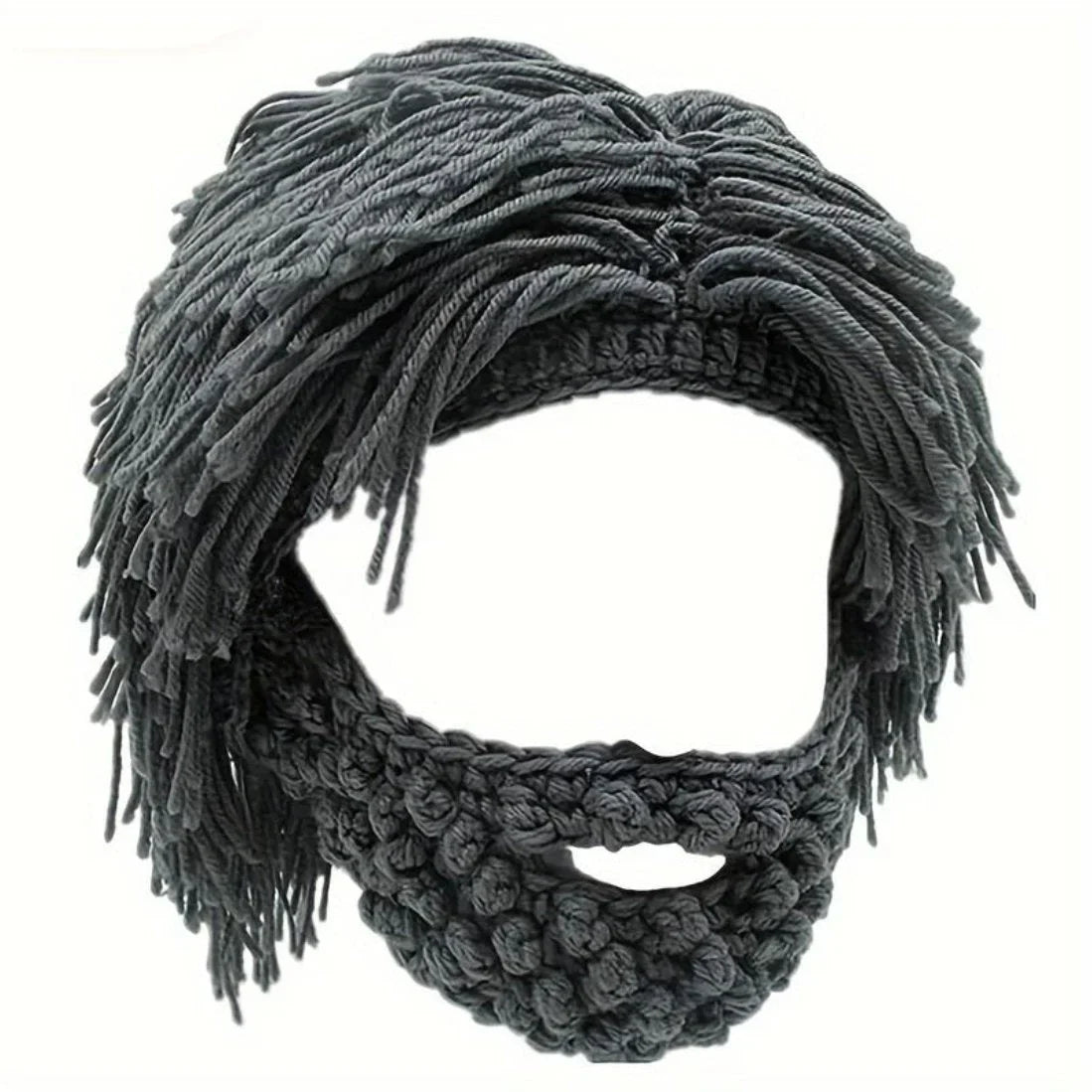 Punk-style cap with built-in straight wig
