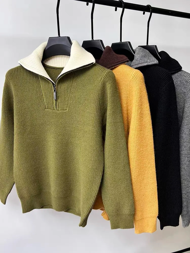 Classic Old Money Wool Sweater