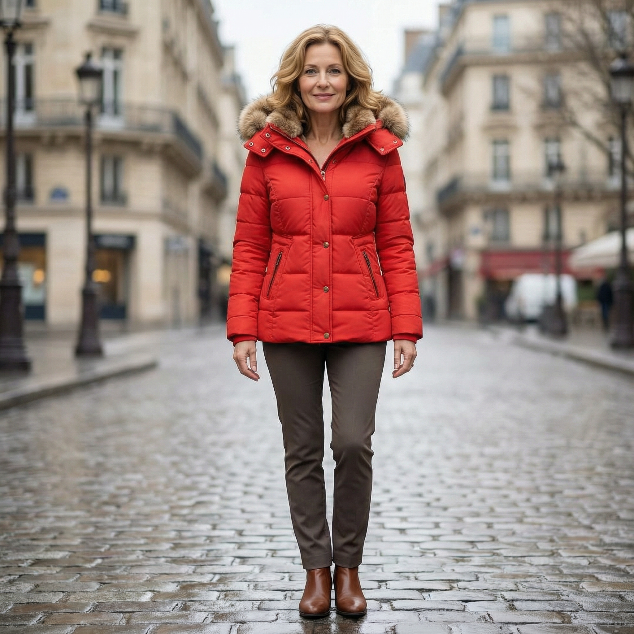 Aristocratic winter coat