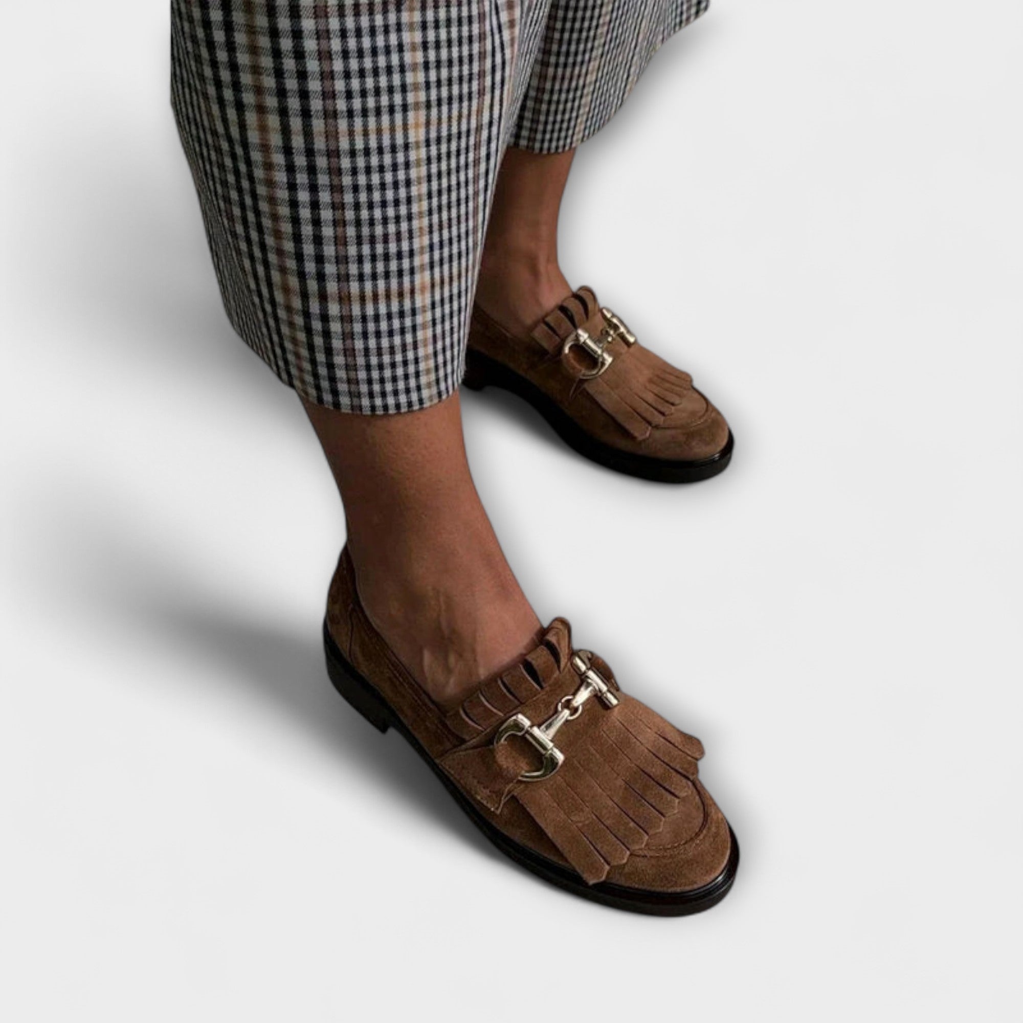 Fleur™ | Brown Round Toe Moccasin