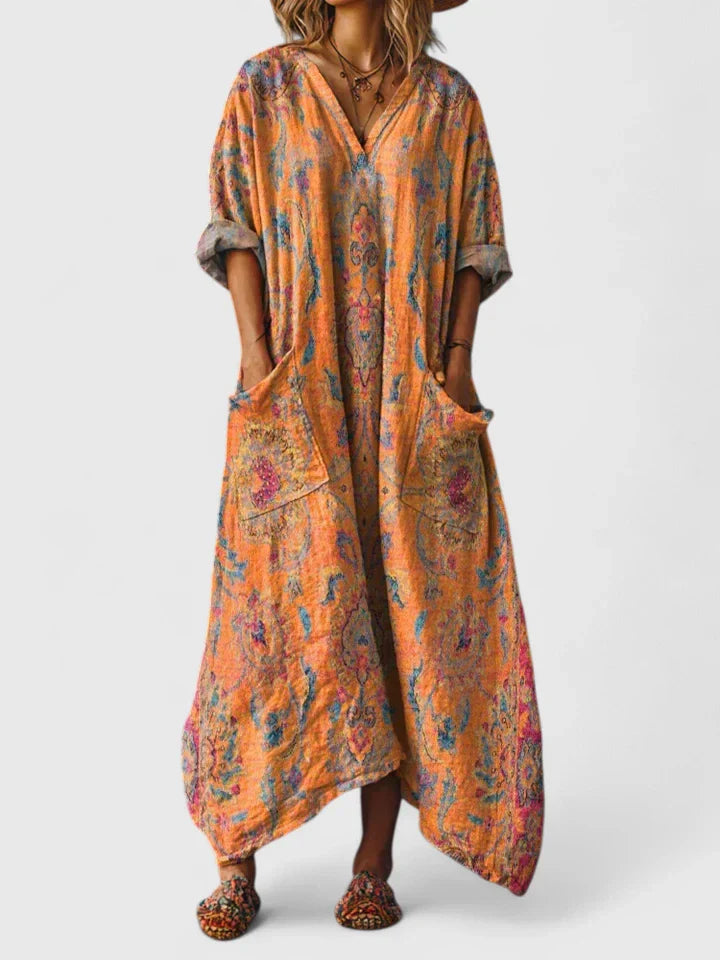 Comfortable A Line Maxi Dress