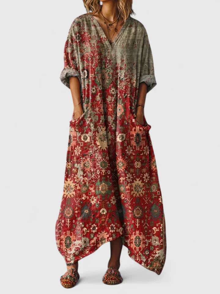 Comfortable A Line Maxi Dress
