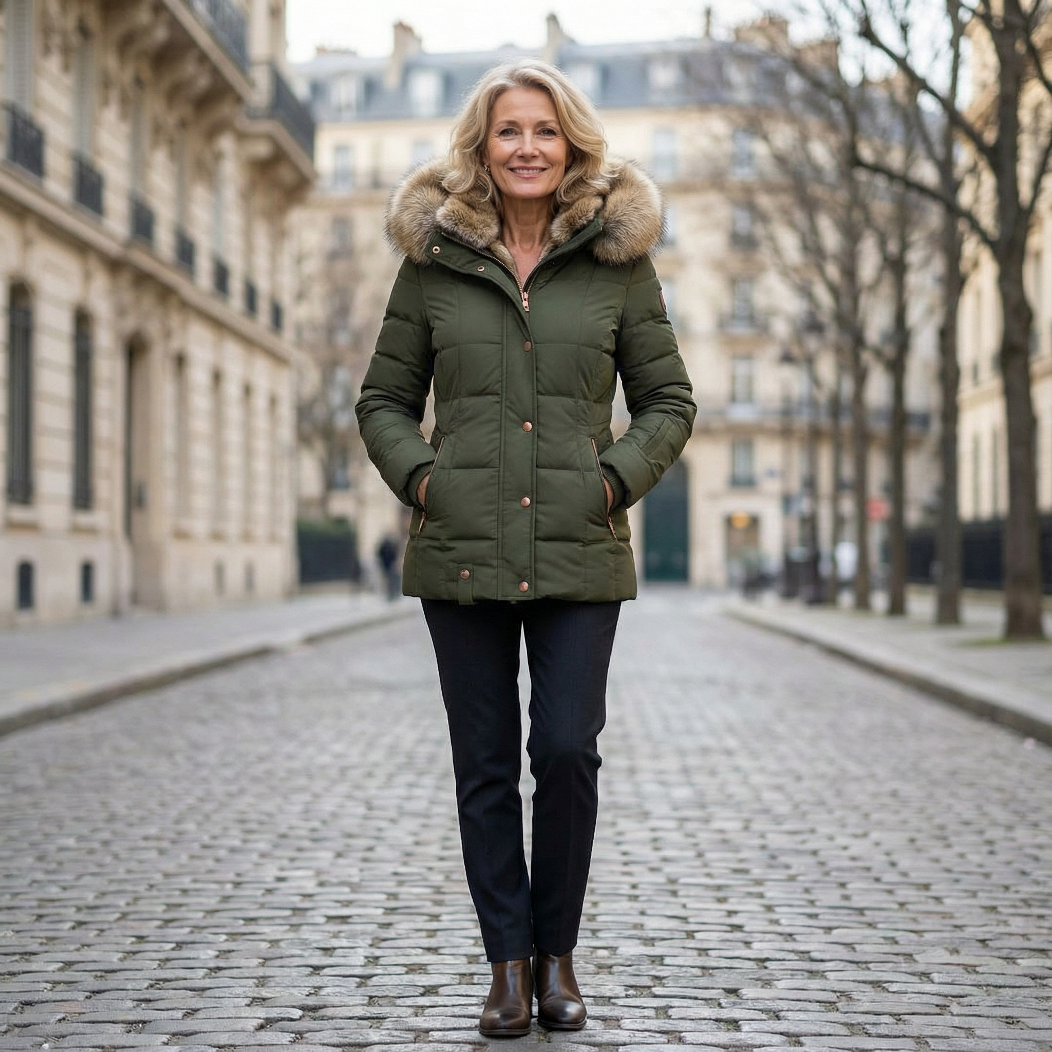 Aristocratic winter coat