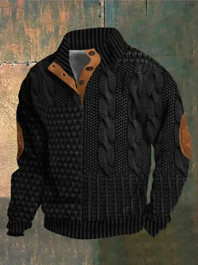 Vintage Print Sweater