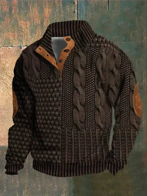 Vintage Print Sweater
