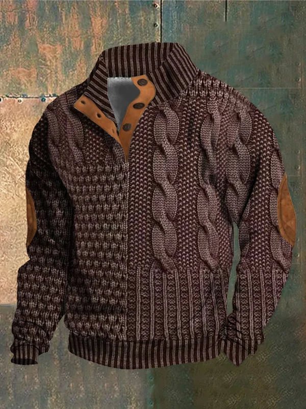 Vintage Print Sweater