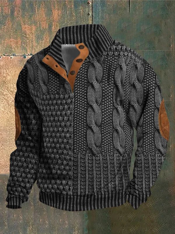 Vintage Print Sweater