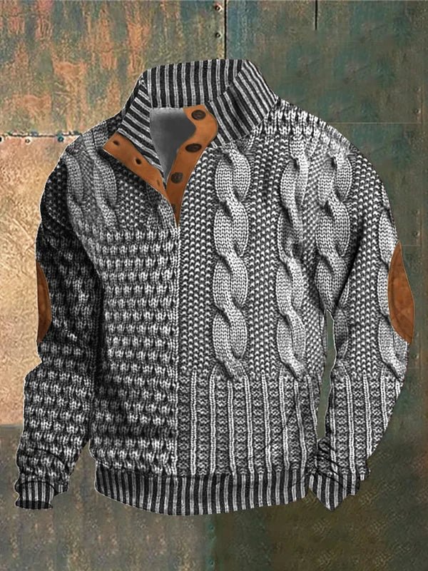 Vintage Print Sweater