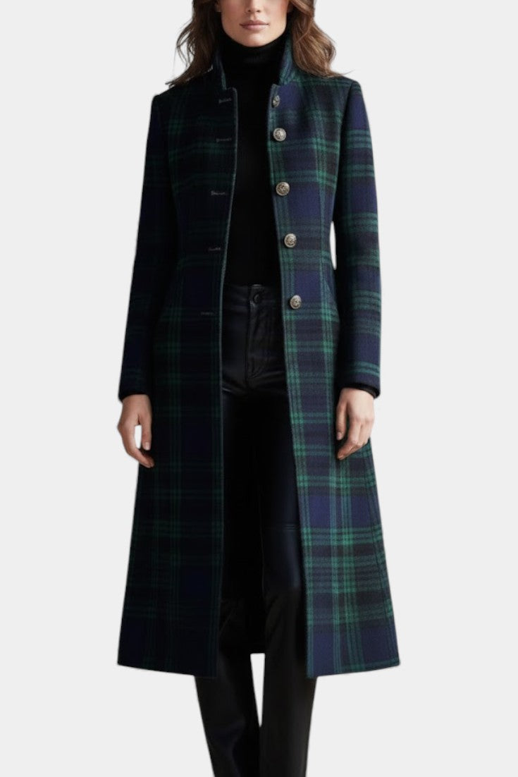 Timeless Plaid Elegant Coat