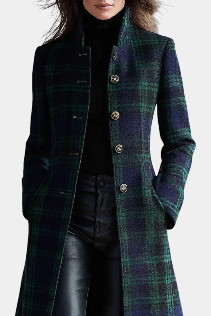 Timeless Plaid Elegant Coat
