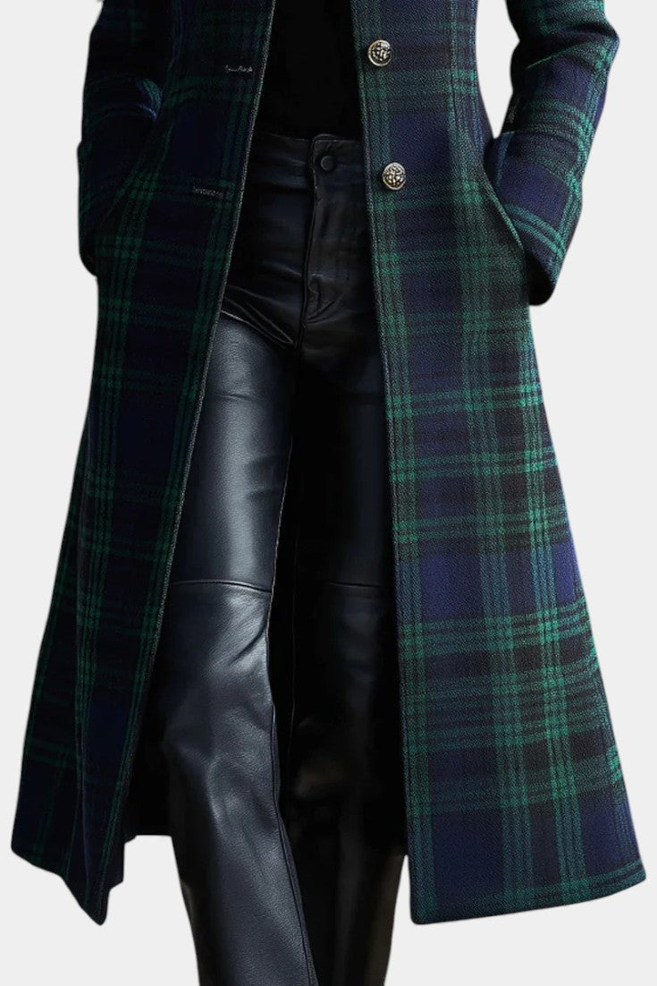 Timeless Plaid Elegant Coat