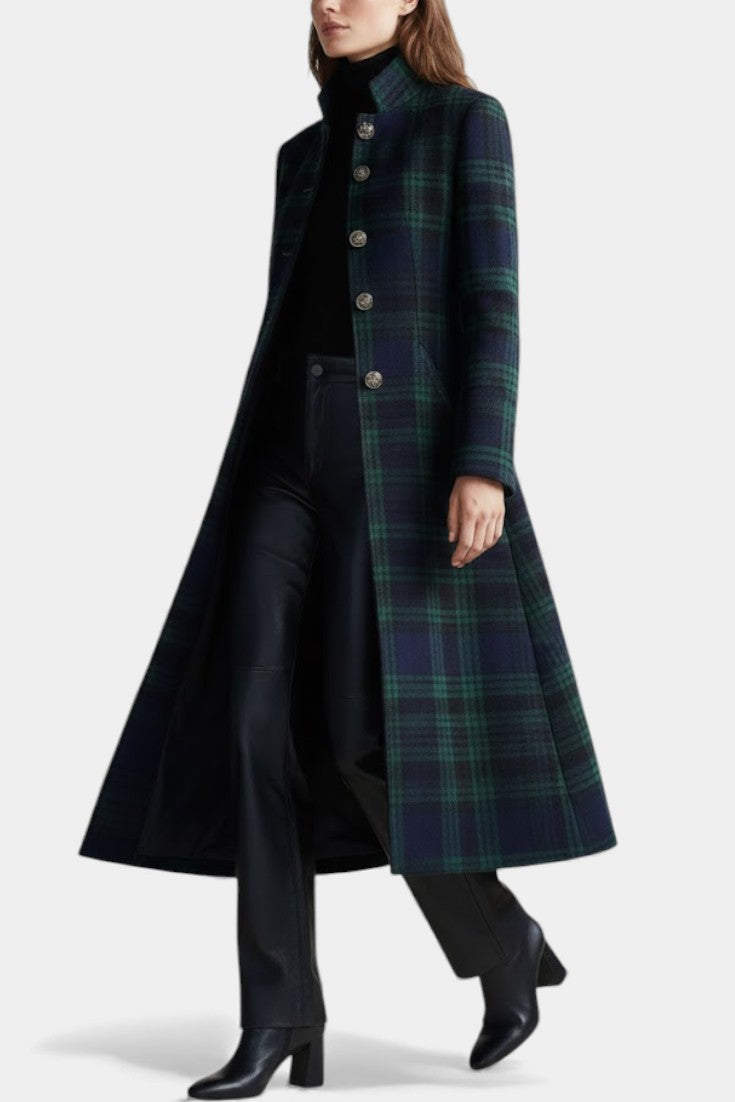 Timeless Plaid Elegant Coat