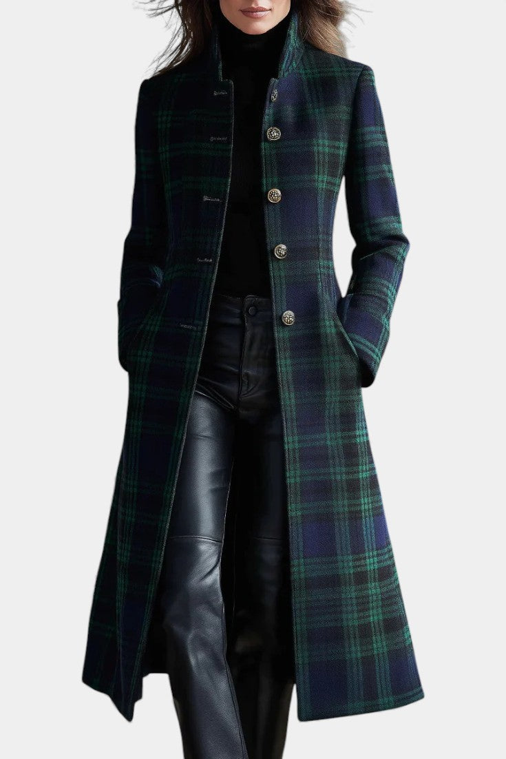 Timeless Plaid Elegant Coat